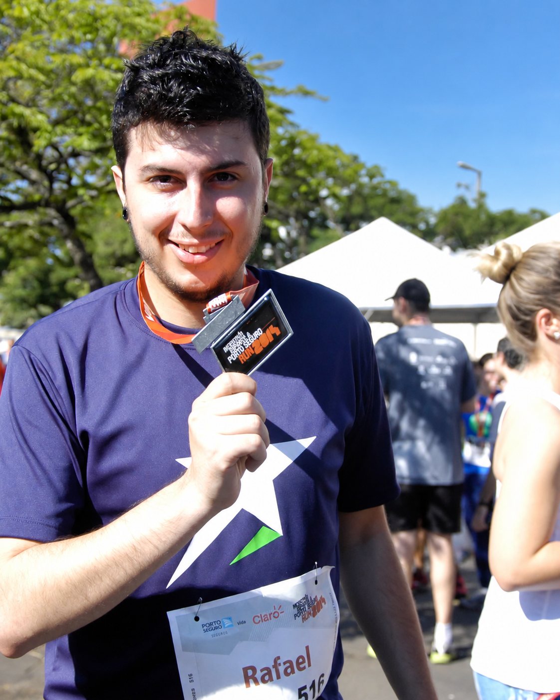 Corredor do Minha Corrida em uma prova de rua